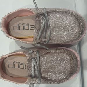 Pink glitter hey dudes